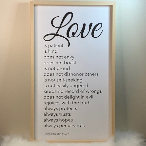 Other - Wall Art . Love is… ( NWOT)